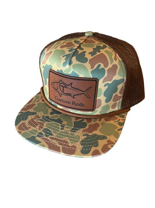 Camo Trucker Leather Custom Rods